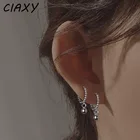 Женские серьги-кольца с круглыми бусинами CIAXY, простые маленькие серьги из стерлингового серебра 925 пробы с геометрической застежкой, Винтажные Ювелирные украшения 2021