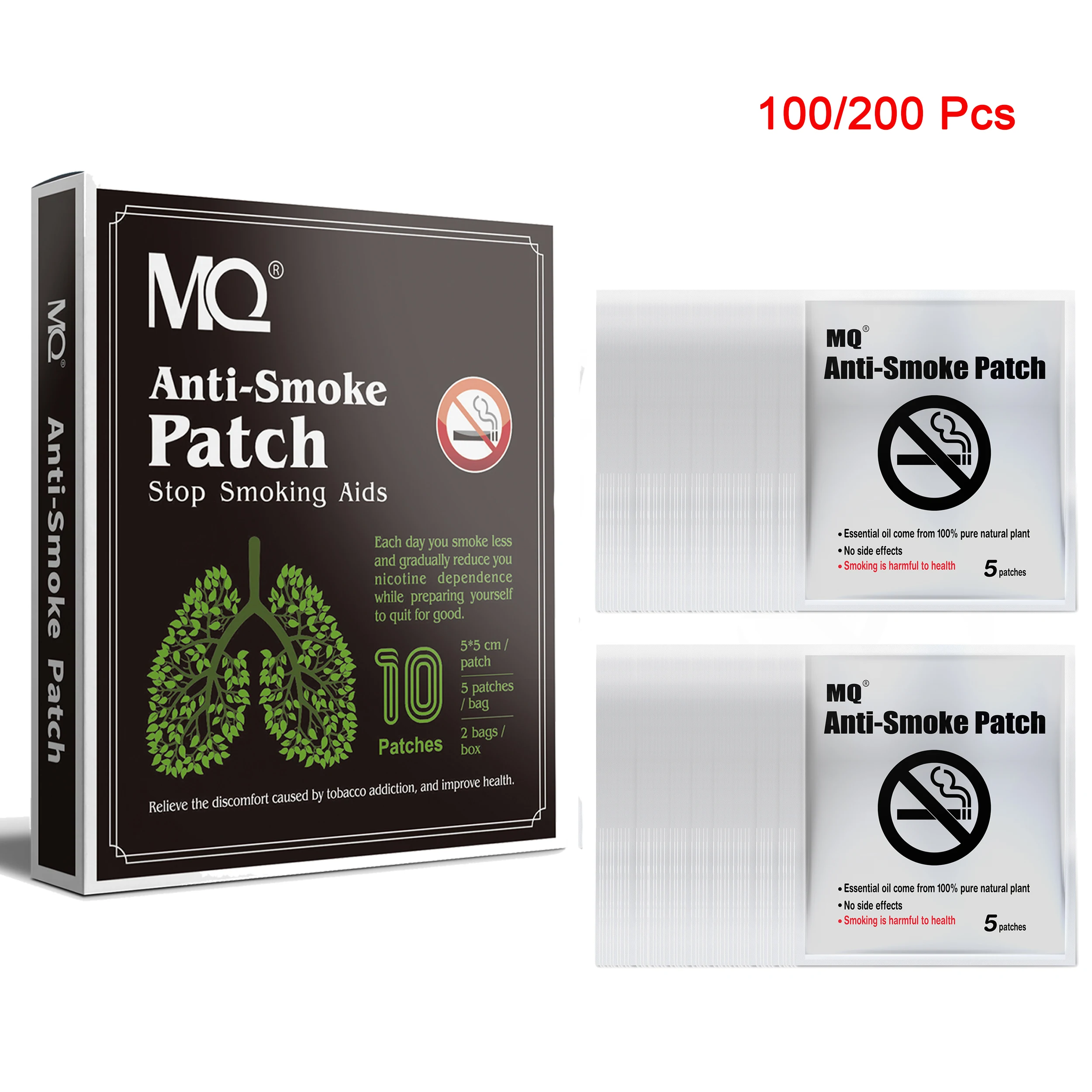 MQ 100/200 шт. дым прекращение анти патч курить терапии продукт для ухода за здоровьем