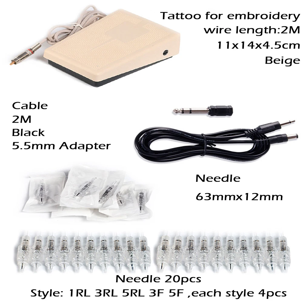 

Tattoo Machine Kits Tattoo Power Supply Rotary Pen with Cartridges Needles Tattoo Beginners Artist Permanent Makeup Machine