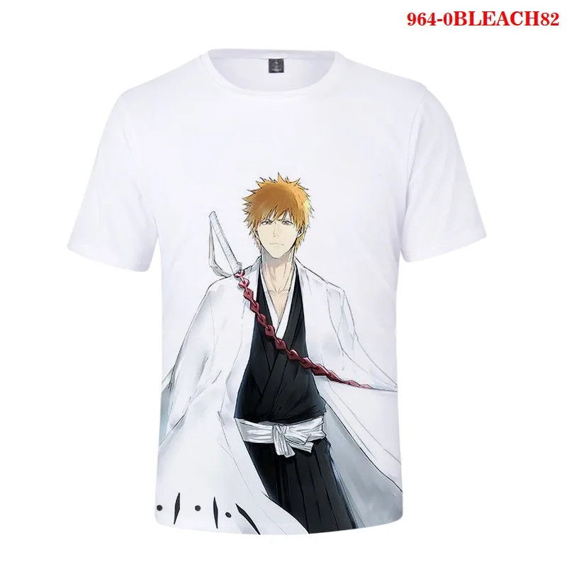 

Graphic Tee BLEACH Anime Clothes Short-Sleeve Hipster Funny T-Shir Streetwear BLEACH Gothic Tshirts Japanese-Style Cartoon Tops
