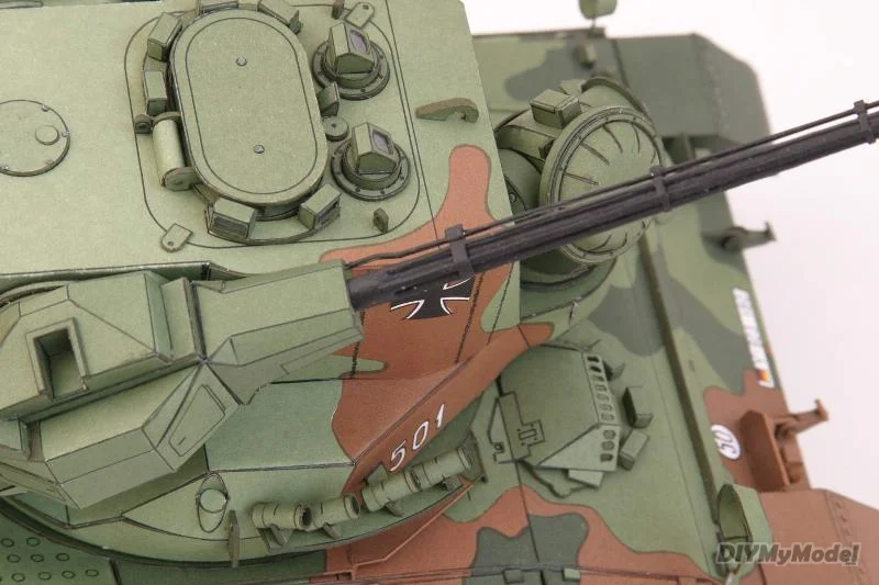 DIYMyModeI-arma antia&eacute;rea de cheetah alem&aacute;n, bricolaje, manualidades, modelo de papel, KIT hecho a mano, juguete, rompecabezas, regalo, utillaje de pel&iacute;cula-4