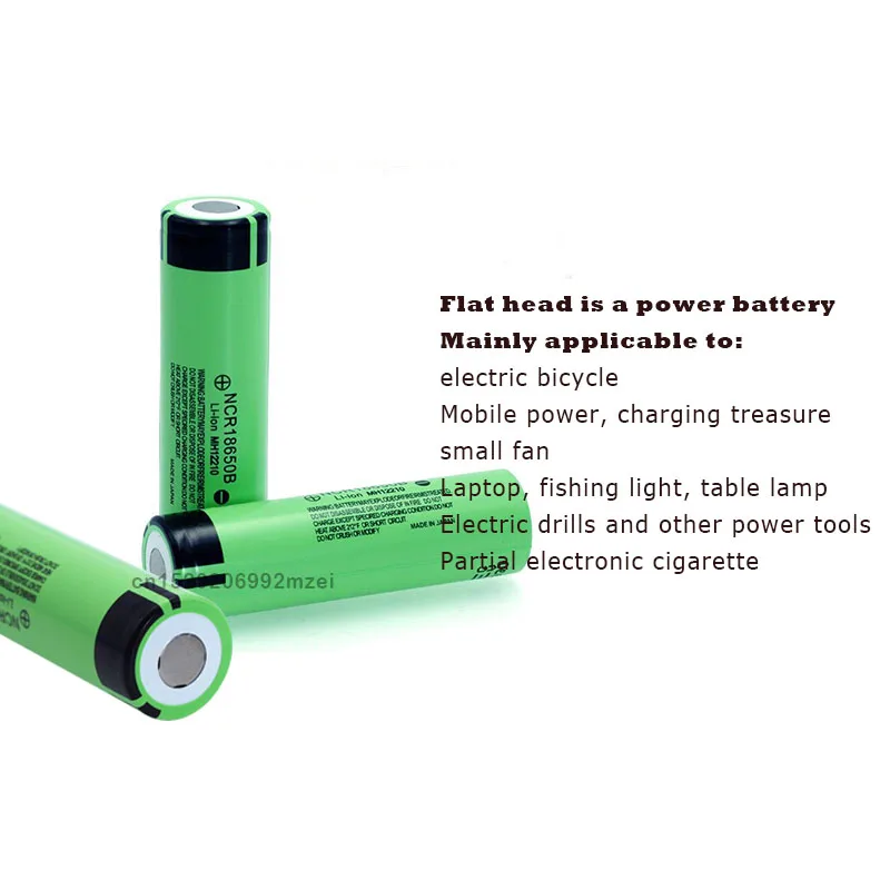 Panasonic NCR18650B 3,7 v 3400 mah 18650 литиевая аккумуляторная батарея фонарик батареи