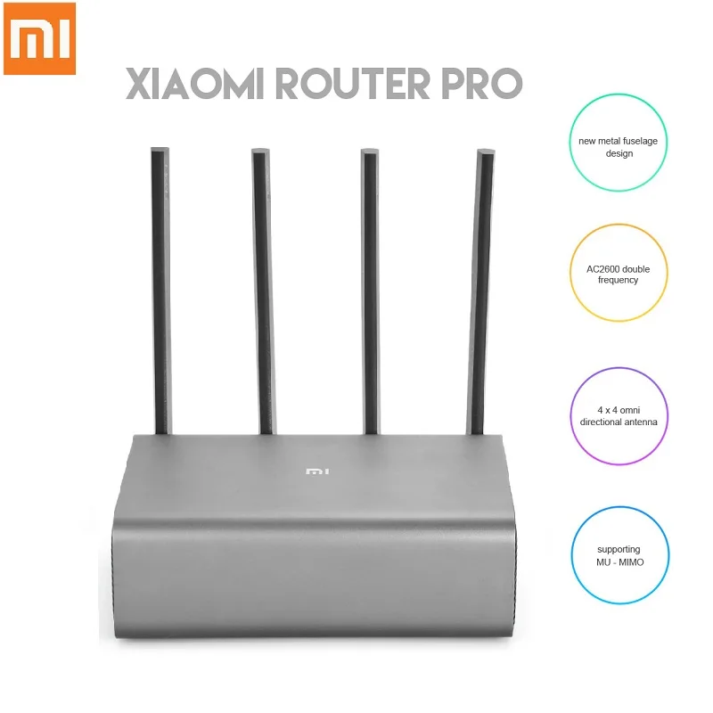 Оригинальный Смарт роутер Xiaomi Router Pro 2600 Мбит/с беспроводной сетевой 4 антенны