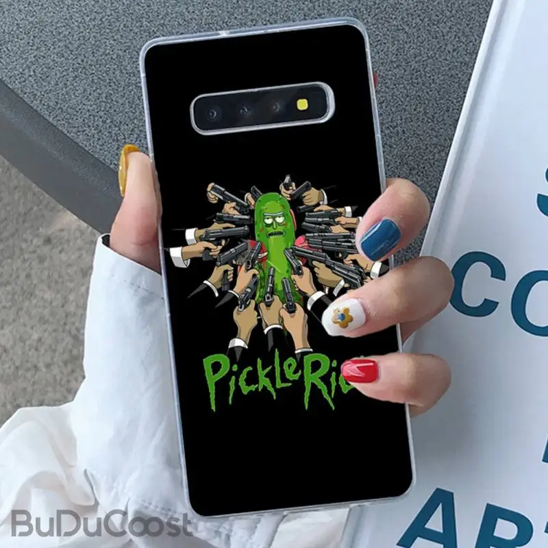 

Morty Funny Rick cucumber Phone Case for Samsung GALAXY S10Plus E(lite) S7 S7edge S8 S8Plus S9 S9Plus S10