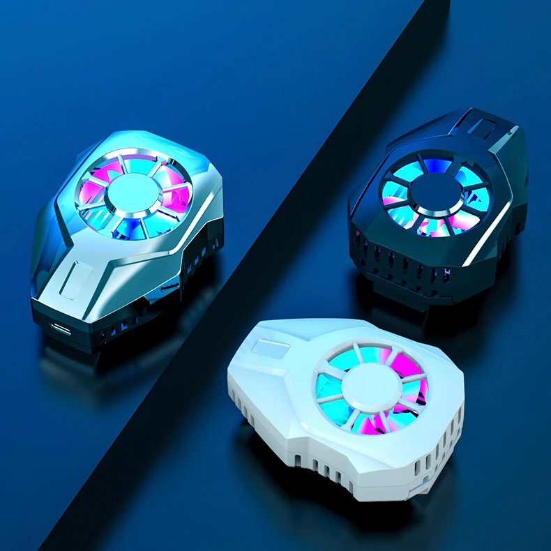 

Mobile Phone Cooler ice clip L-01 Phone Heat Sink Cooling Fan With RGB Backlight For iPhone XS MAX/XS/XR/8/7/6 Huawei Samsung