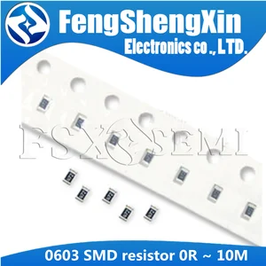 100 шт.лот 0603 SMD резистор 0R  10 м 110 Вт 0 1 10 100 150 220 330 Ом 1K 2,2 K 10K 100K 0R 1R 10R 100R 150R 220R 330R