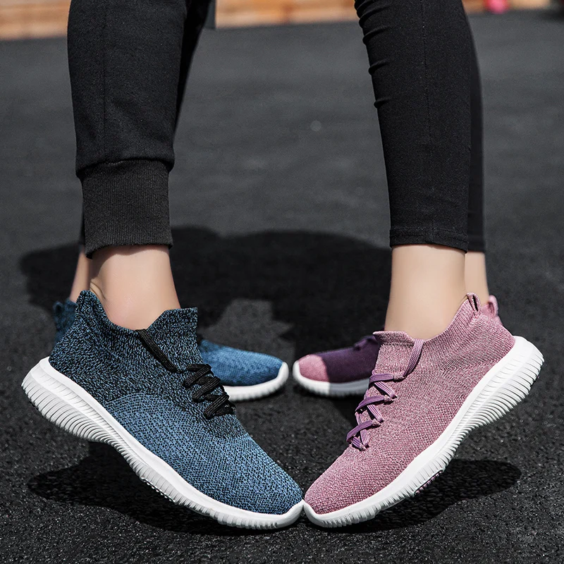 Мужские кроссовки синяя сетчатая Спортивная повседневная модная обувь на