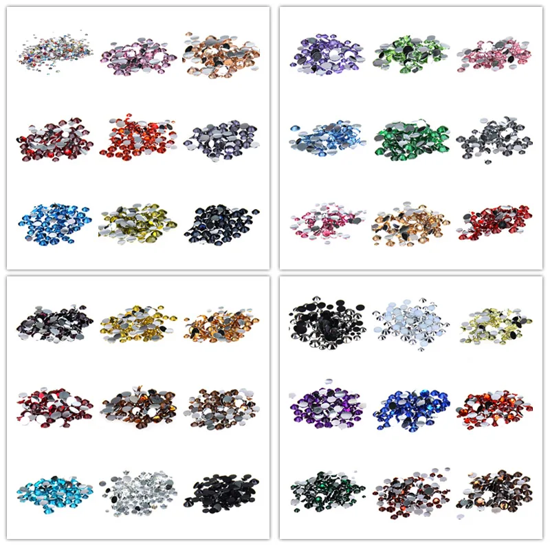 Стразы декоративные супер блестящий 38 цветов | Дом и сад