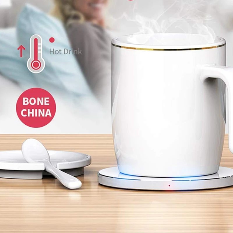 

Coffee Heating Mug Warmer Wireless Thermostat Coffee Mug Cup Keep Warm About Made Of Fine Bone China