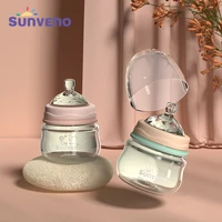 sunveno baby bottle newborn baby milk bottle nursing bottle anti choke design glass bpa free 80ml 2 5 oz0 3 months