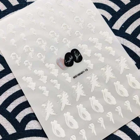 WG180401-15, новейший японский дизайн, крестообразная стикеры 3D на ногти nail Art, шаблон для украшения ногтей
