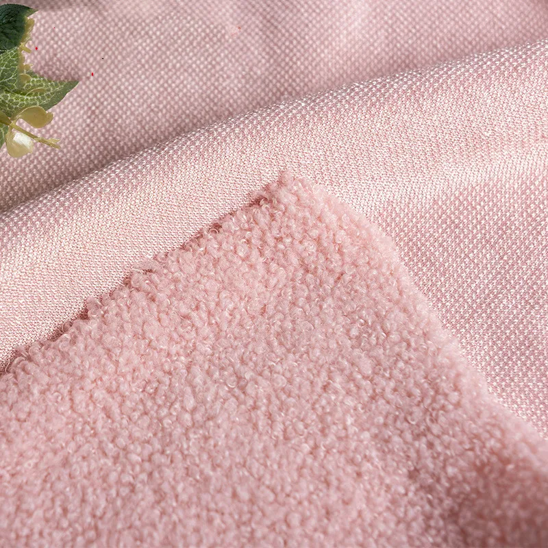 Искусственный мех Тедди ткань 160 см в ширину из ягненка флисовая для осени и зимы