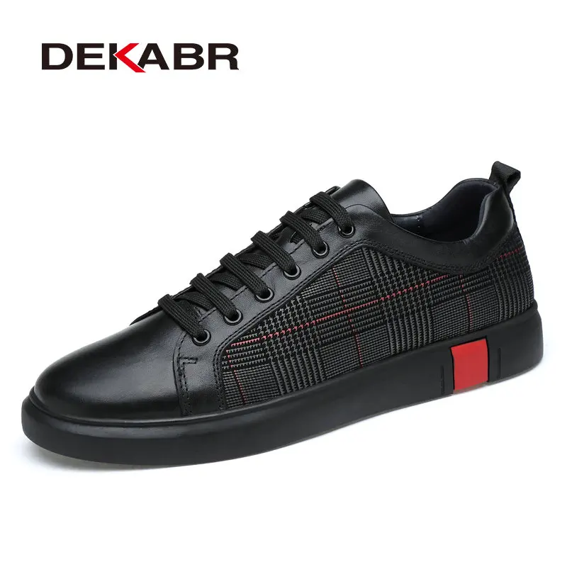 06 Black DEAKRB/классическая мужская повседневная обувь; Мужская модная обувь на плоской подошве для вождения; итальянская стильная мягкая прогулочная обувь осенние кроссовки - Цвет: 06 Black
