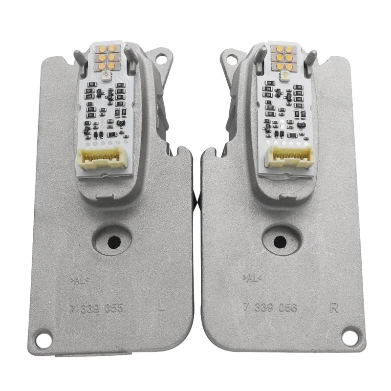 

NEW-Pair Headlight LED Turn Signal Light Control Module Unit Left & Right For-BMW 7 Series F01 F02 63117339055 63117339056