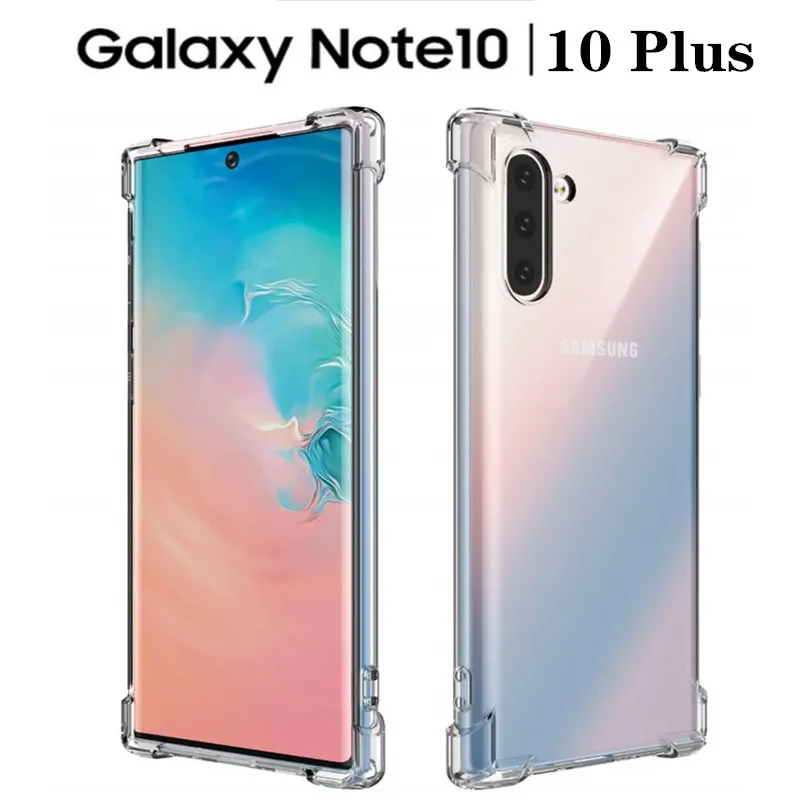 Противоударный силиконовый чехол для samsung Примечание 10 Plus Note 9 8 S10 S9 S8 плюс S7edge A70 A60