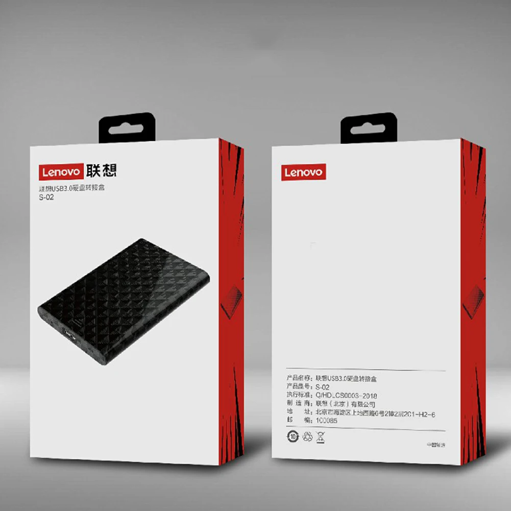 Lenovo S-02 2 5 дюймов HDD SSD корпус USB 3 0 на SATA адаптер Гбит/с жесткий диск Поддержка 6 ТБ