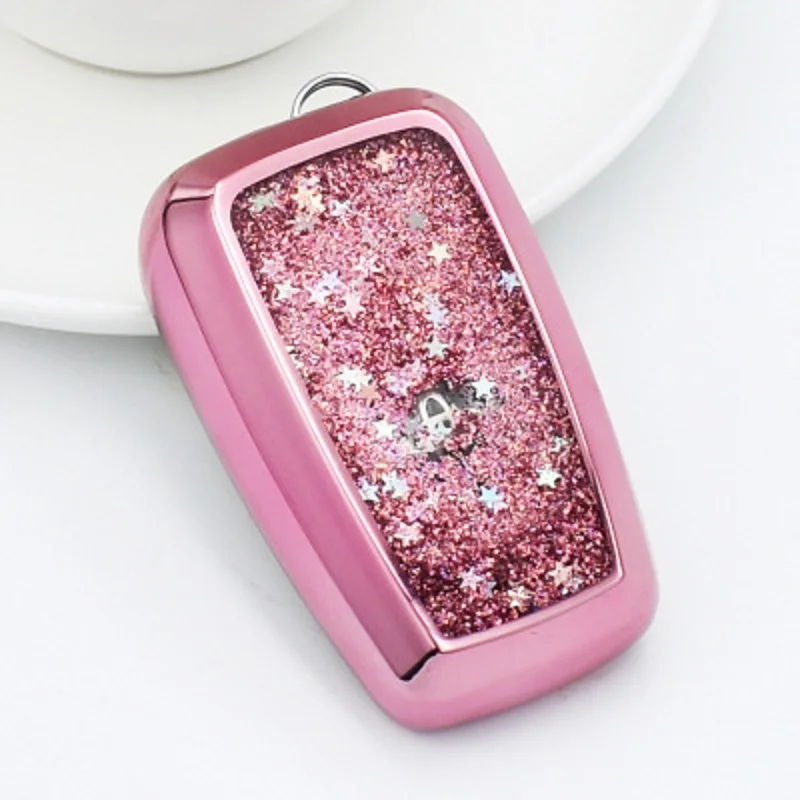 

Мягкий чехол для автомобильных ключей из ТПУ с наполнителем Quicksand, чехол для автомобильных ключей с 2 кнопками для Toyota, С-hr, Land Cruiser 200, Avensis, Auris,...