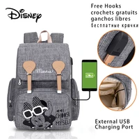 disney baby diaper bags backpack with usb nappy waterproof maternity baby bag for mom large capacity mummy stroller diaper bag