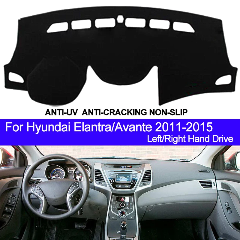 

Car Dashboard Cover For Hyundai Elantra Avante 2011 2012 2013 2014 2015 Auto Dash Mat Carpet Cape Anti-sun Sun shade Dashmat