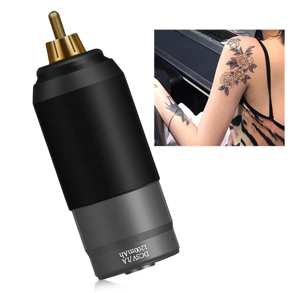 Портативное зарядное устройство для тату-машинки компактное в форме ракеты -