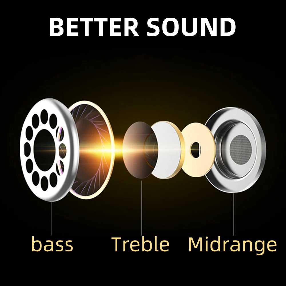 FDBRO наушники вкладыши цинковые из сплава HiFi для телефона металлические капельки