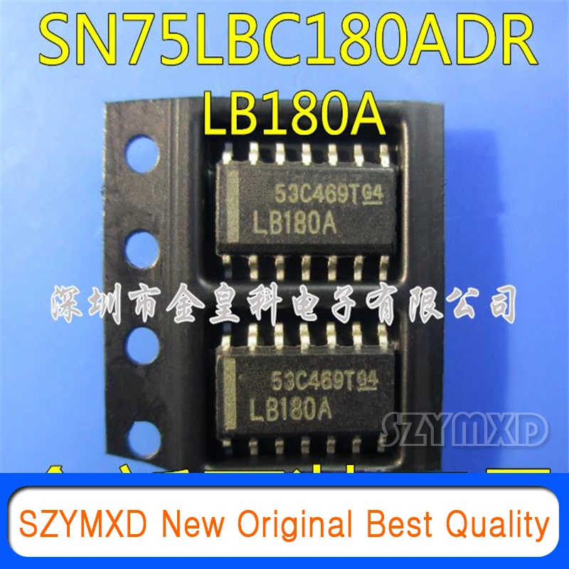 10 шт./лот новый оригинальный SN75LBC180ADR шелк Экран LB180A лапками углублением SOP-14 75LBC180