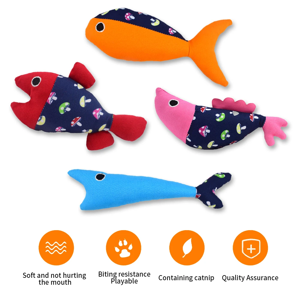 Кошка собака рыба моделирование хлопок ткань с кошачьими когтями вокал игрушка