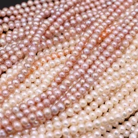 natural freshwater real pearl high quality round beads spacer loose pearls for diy bracelet necklace jewelry accessories making