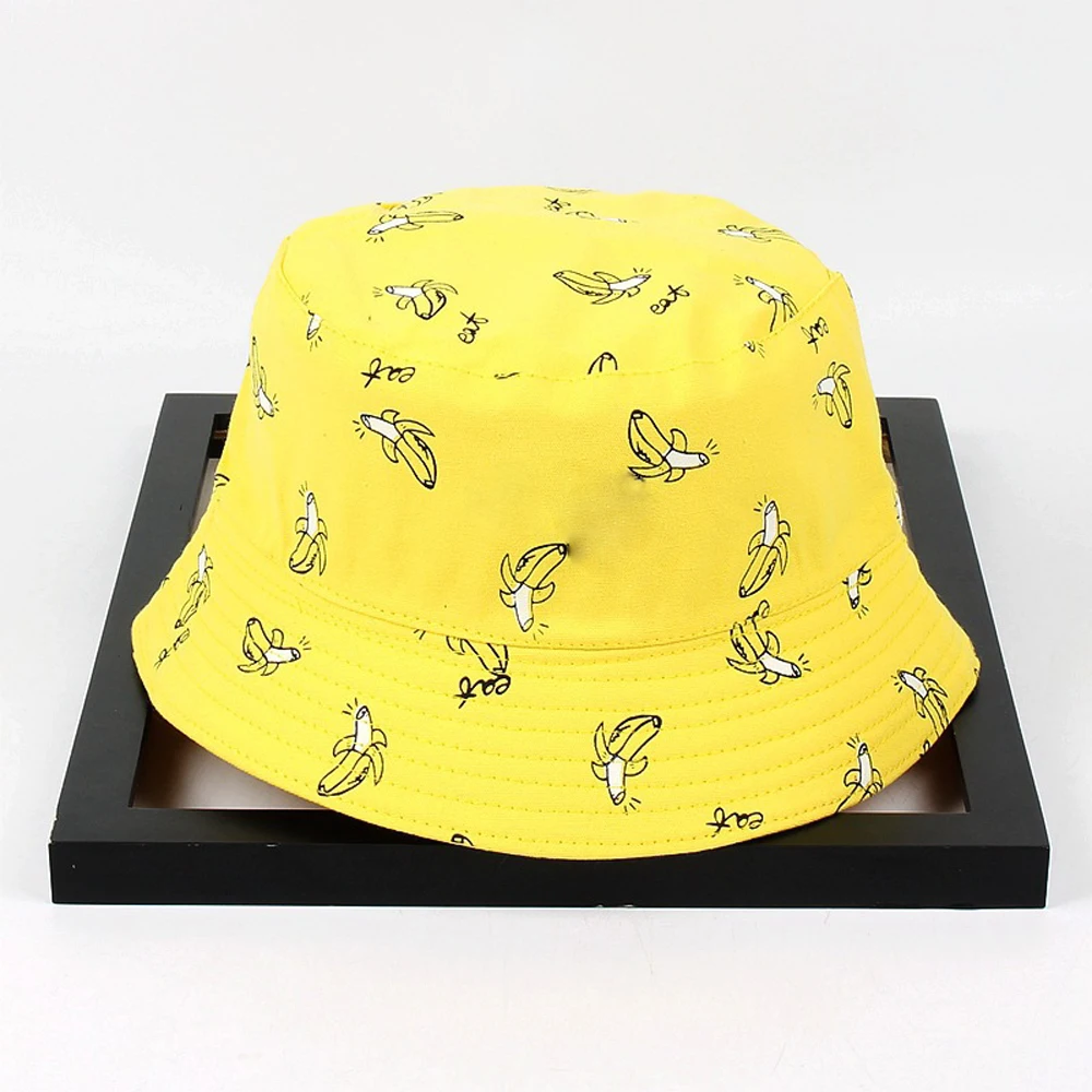 Панама мужская шляпа-Панама женская летняя с мультяшным принтом Рыбацкая шляпа