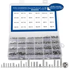 Углерода Сталь машина ассортимент винтов комплект самонарезающие винты с круглой головкой набор винтов для ноутбука M1.4 M1.7 M2 M2.5 M3 оборудования