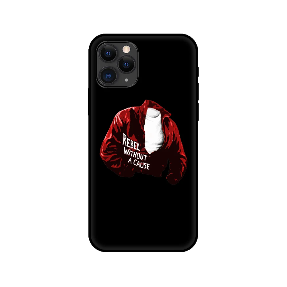 black tpu case for iphone 5 5s se 2020 6 6s 7 8 plus x 10 xr xs 11 12 mini pro max back cover james dean free global shipping