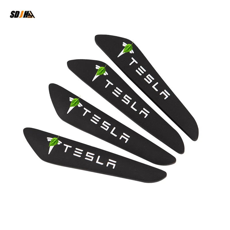 4 шт. защитная лента от царапин на боковой двери автомобиля Tesla Model 3 Y X S|Тюнинговые - Фото №1