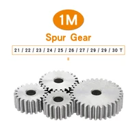 1 piece spur gear 1m 21222324252627282930t sc45 carbon steel material cylindrical gear for transmission accessories