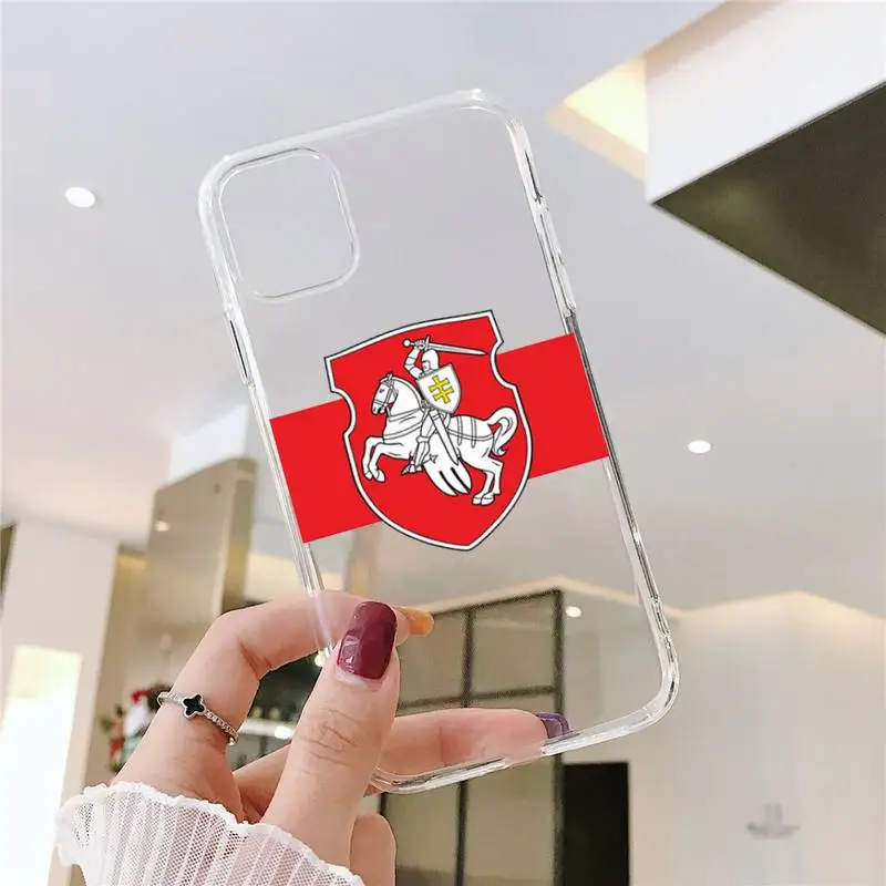 

Republic of Belarus National flag Phone Case Transparent soft For iphone 5 5s 5c se 6 6s 7 8 11 12 plus mini x xs xr pro max