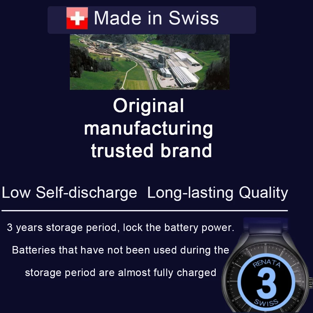10 шт. Оригинальный RENATA 373 SR916SW 1 55 в оксид серебра часы батарея долговечная сделано