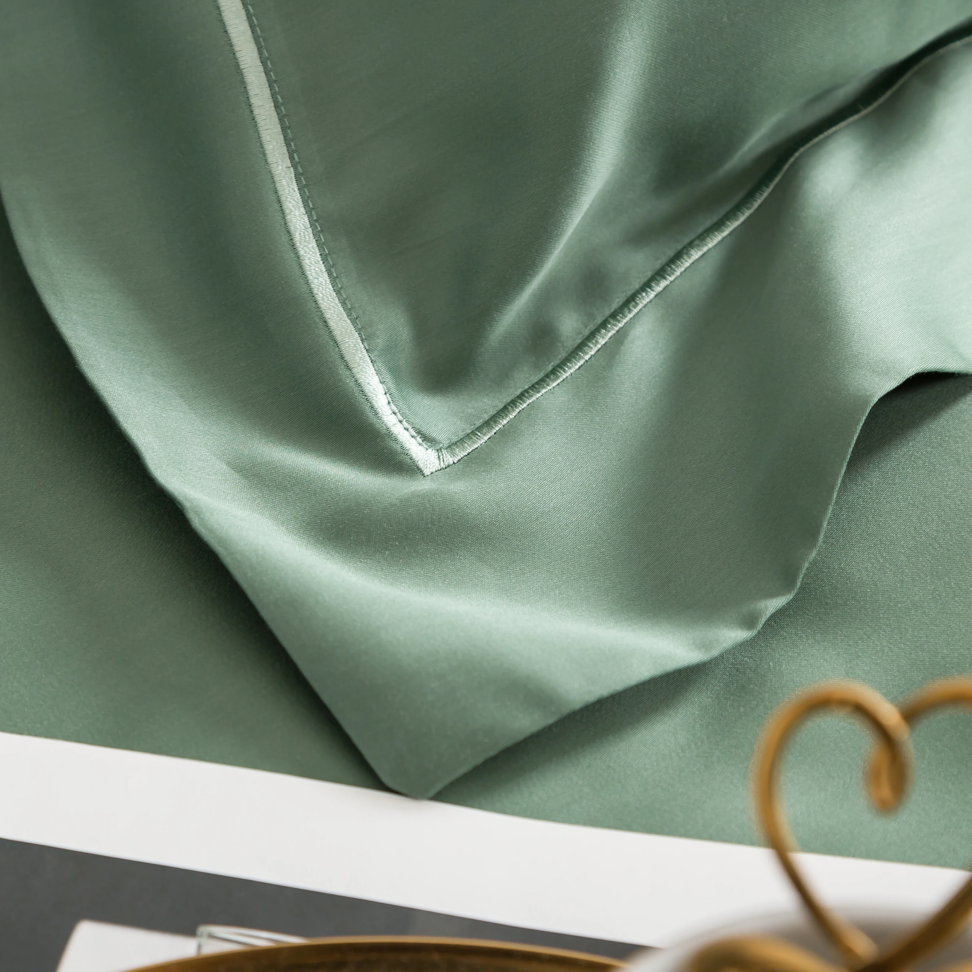 Sondeson роскошный чистый натуральный 100% шелк зеленая Подушка Чехол с вышивкой 25 Momme