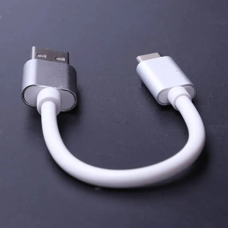 Короткий 10 см Usb C 3 1 Тип папа 2 0 A Мужской кабель для зарядки данных|Аксессуары