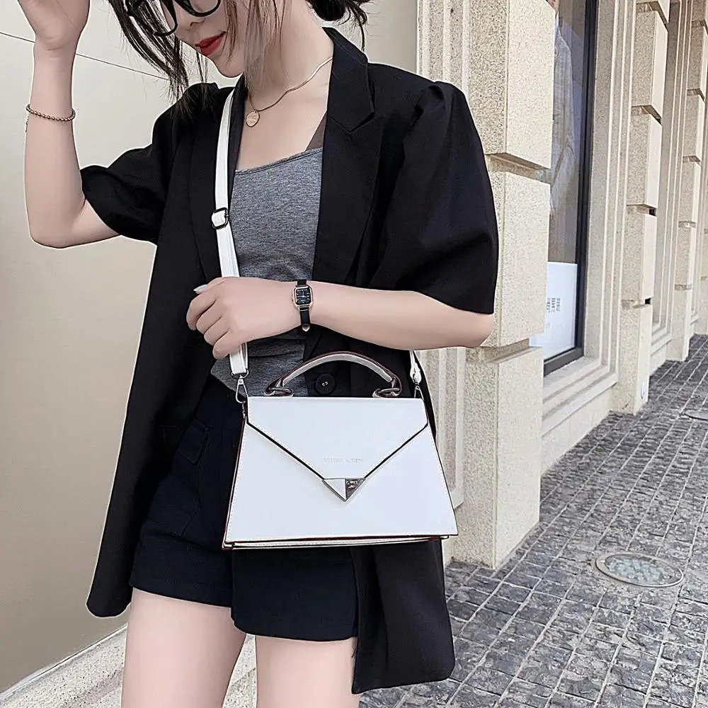

Solid Color Luxury Crossbody Bags for Women 2021 PU Leather Travel Handbag Fashion Simple Shoulder Bag Ladies Messenger Bags