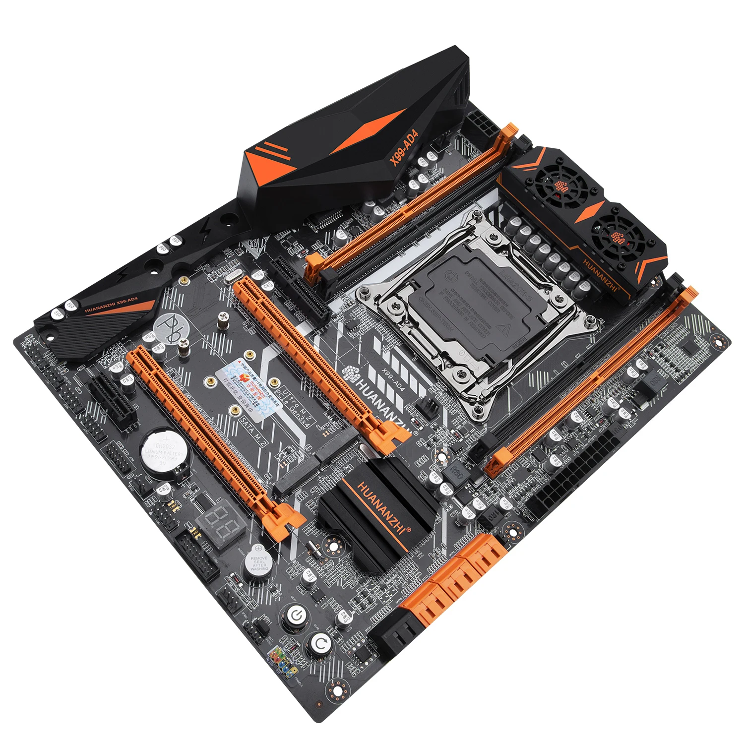 Kaufen HUANANZHI X99 AD4 V 2,0 X99 Motherboard Intel X99 LGA 2011-3 Alle Serie DDR4 RECC128GB M.2 PCI-E NVME NGFF ATX Server Mainboard