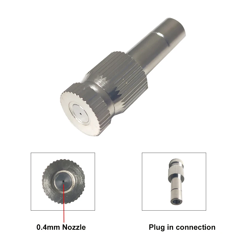 

Spray Water Fog Misting Nozzle Gardening Water Cooling System Greenhouse Plants Spray Sprinkler Head for sprayer