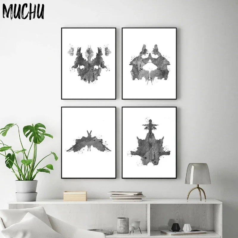 Rorschach-художественные плакаты и тест на цветовую печать Картина холсте подарок