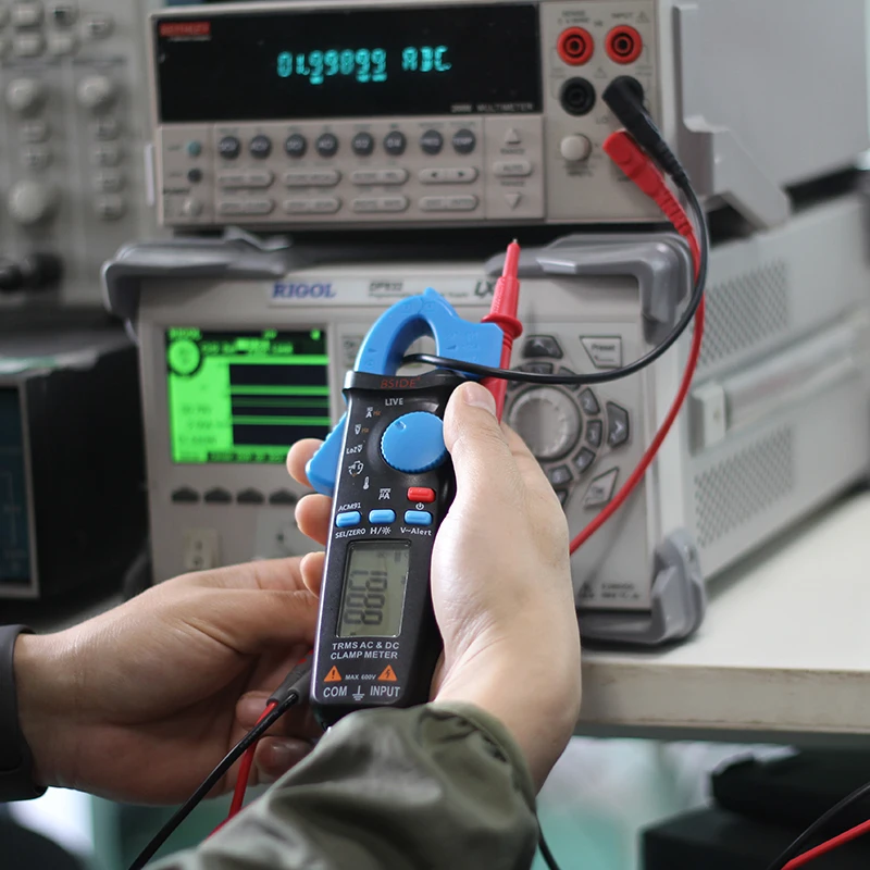 Карманный цифровой мультиметр зажим BSIDE ACM91 DC 100A 1mA профессиональный Амперметр