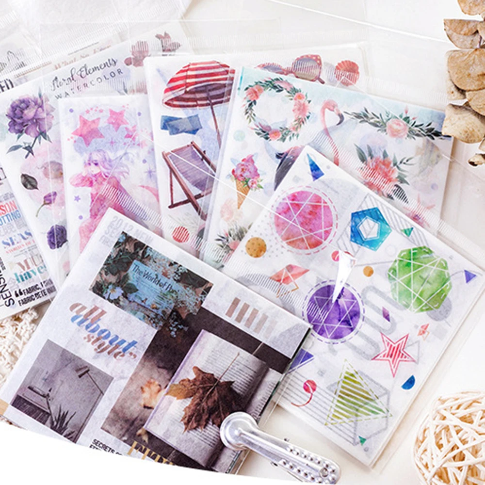 

10 Sheets/pack Island Travelling Washi Stickers Decorative Stationery Craft Stickers Scrapbooking Diy Diary Album Stick Label
