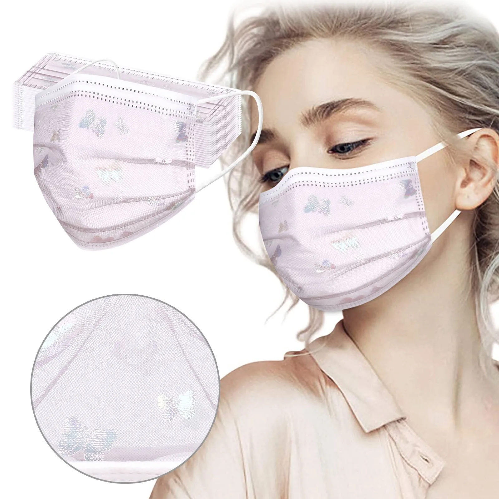 10/50 поликарбонатный люксовый чехол одноразовые маски для лица женщин летние 4ply