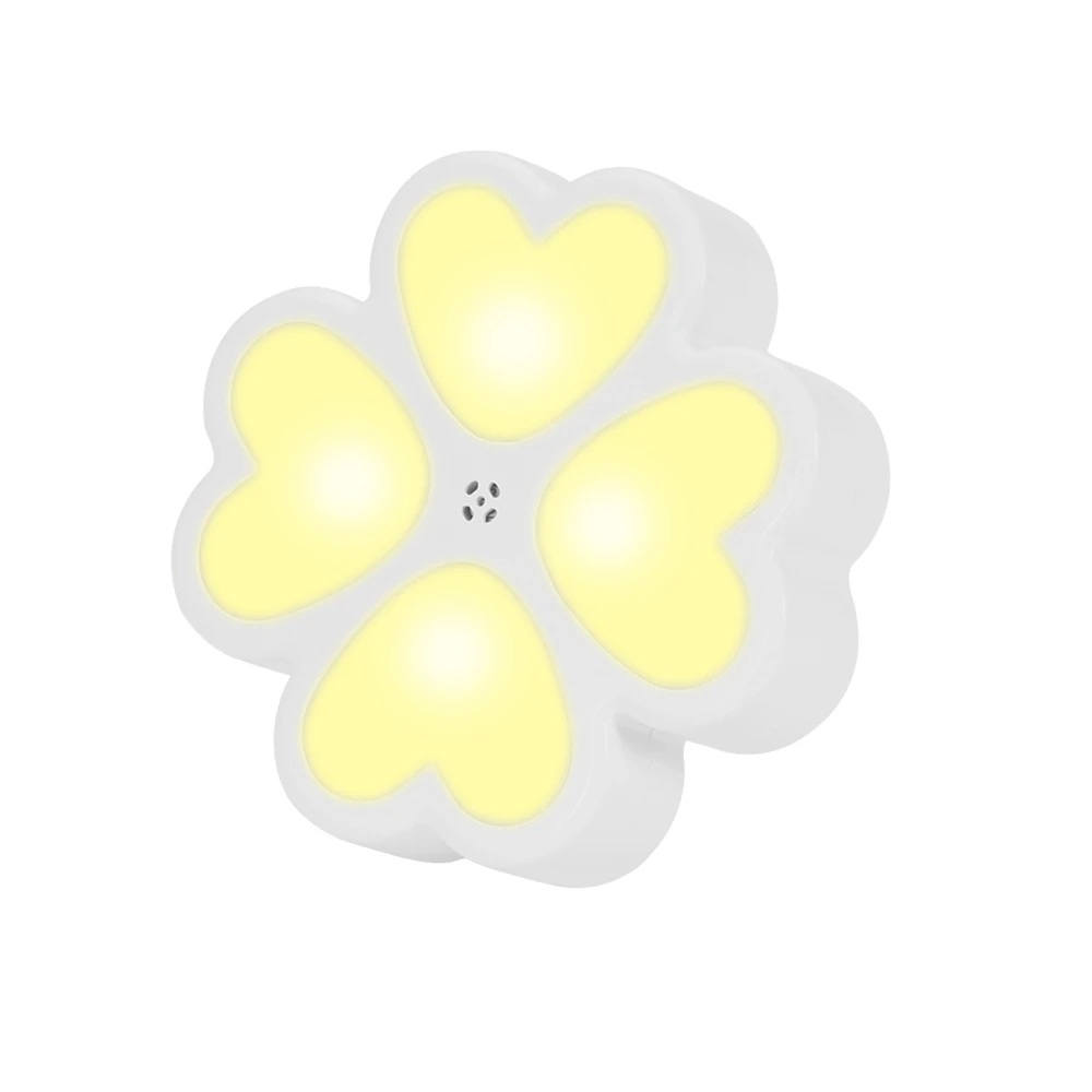 Четырехлистный клевер в форме сердца настенный светильник светодиодный