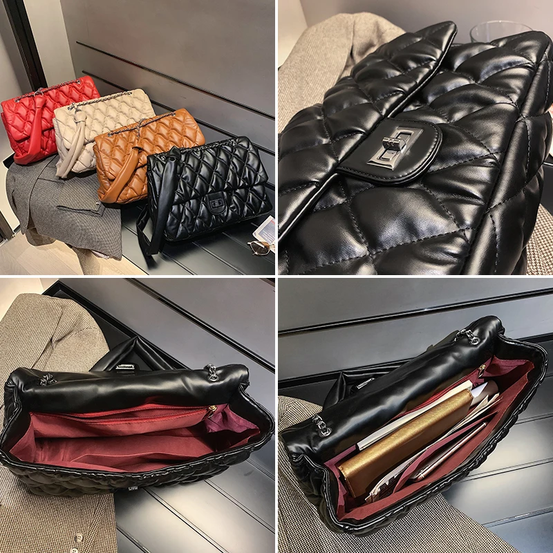 

Luxury Brand Design Large Casual Tote Women Shoulder Crossbody Bags 2021 Fashion Handbags Ladies Messenger Bags Female Purses