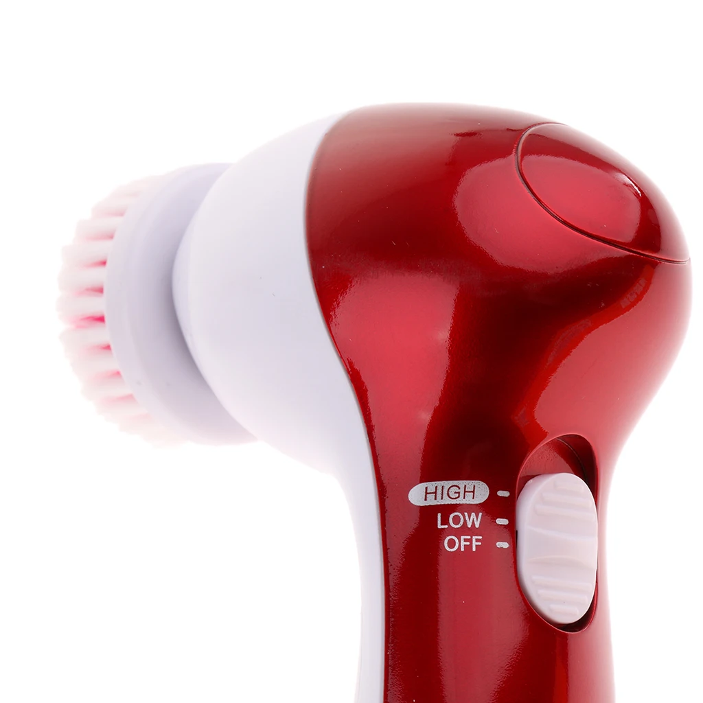 

Facial Cleansing Brush with 5 Anti-Microbial Brush Heads and 3 Settings, Deep Cleansing, Gently Exfoliate and Remove Blackhead