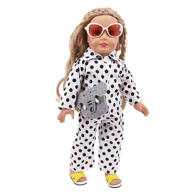 Doll Clothes Cute Floral Print Shirt Pajamas For 18 Inch American Girl's 43 Cm New Born Baby Holiday Gifts Children | Игрушки и