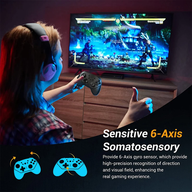 Wireless Bluetooth Gamepad For Nintendo Switch Pro NS PS3 Video Game USB Joystick Controller Console With 6-Axis | Электроника