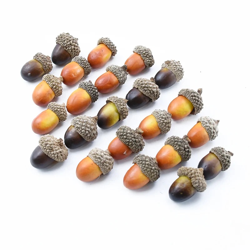 

Cheap 20pcs Fake Pine Cones Mini Artificial Foam Fruit And Vegetables Berries Flowers diy Wedding Christmas Tree home Decoration